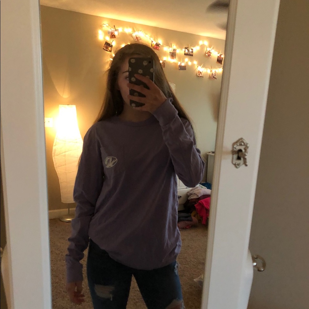 Purple mizzou long sleeve